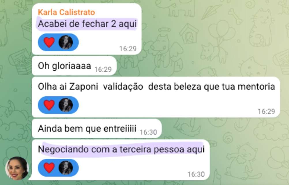 A Karla também teve mais procura e fechou aulas em pleno mês de férias.